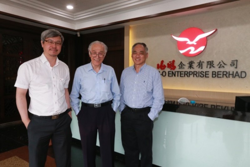 海鸥企业要飞得更高更远，左起为陈景岗、陈凯希以及丘观庆。