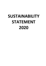 Sustainability Statement 2020
