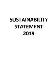  Sustainability Statement 2019