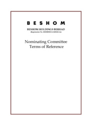 Nominating Committee Terms of Reference