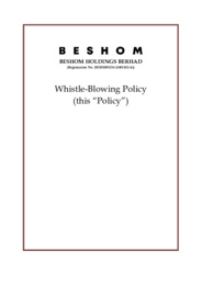 Whistle Blowing Policy