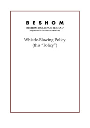 Whistle Blowing Policy