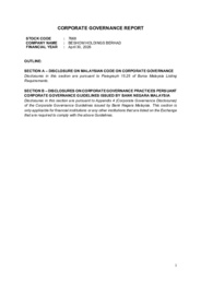 Corporate Governance Report 2026